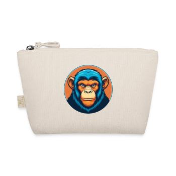 Chimpanzé mignon Kawaii dessin animé Animal Animal Logo - Trousse biologique - nature - Devant