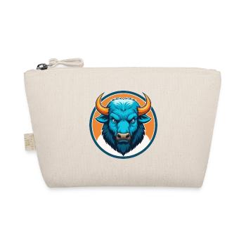 Bison Cute Kawaii Cartoon Clipart Animal Pet Logo - Organic Pouch - nature - Front