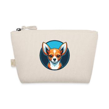 Chihuahua Dog Cute Kawaii Cartoon Animal Pet Logo - Organic Pouch - nature - Front