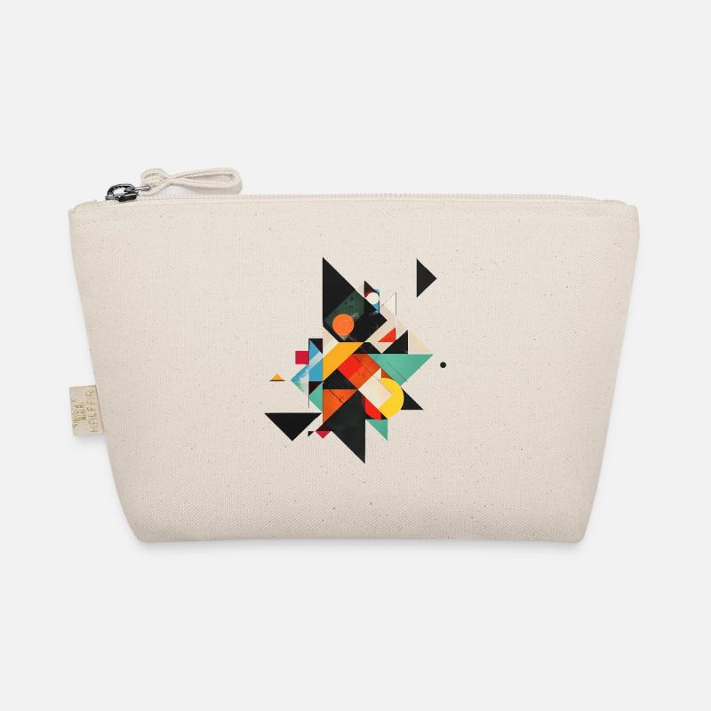 Cool Geometric 80s Motif Organic Pouch