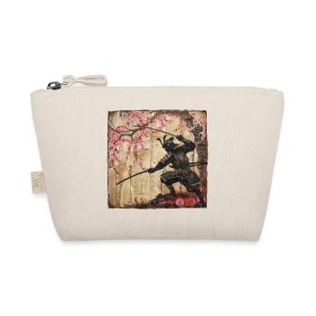 Japanese, Samurai, Cherry Blossom, Art, Ukiyo-E - Organic Pouch - nature - Front