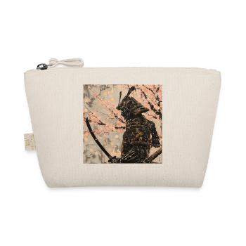 Japanese, Samurai, Cherry Blossom, Art, Ukiyo-E - Organic Pouch - nature - Front