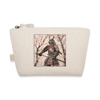 Japanese, Samurai, Cherry Blossom, Art, Ukiyo-E - Organic Pouch - nature - Front