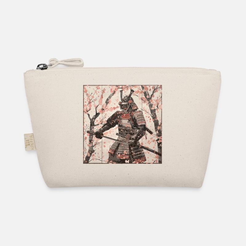 Japanisch, Samurai, Kirschblüte, Kunst, Ukiyo-E Bio-Täschchen