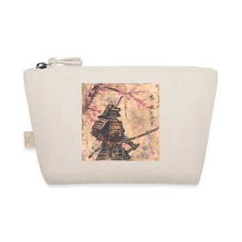 Japanese, Samurai, Cherry Blossom, Art, Ukiyo-E - Organic Pouch - nature - Front
