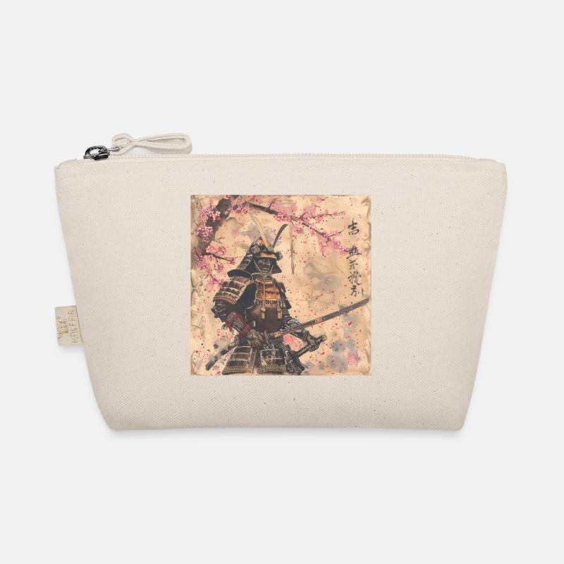 Japanese, Samurai, Cherry Blossom, Art, Ukiyo-E Organic Pouch