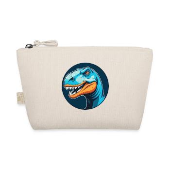 Dinosaur Cute Kawaii Cartoon Animal Pet Logo - Organic Pouch - nature - Front