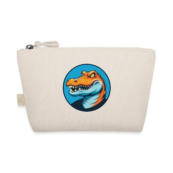 Crocodile Cute Kawaii Cartoon Animal Pet Logo - Organic Pouch - nature - Front