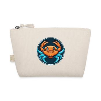 Crab Cute Kawaii Cartoon Clipart Animal Pet Logo - Organic Pouch - nature - Front