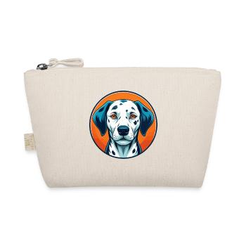 Dalmatiner Hund Niedliches Kawaii Cartoon Tier Haustier Logo - Bio-Täschchen - Natur - Vorne
