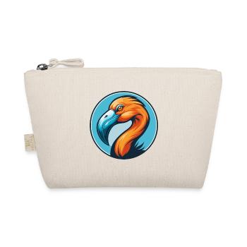 Flamingo Cute Kawaii Cartoon Animal Pet Logo - Organic Pouch - nature - Front
