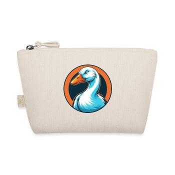 Goose Cute Kawaii Cartoon Clipart Animal Pet Logo - Organic Pouch - nature - Front