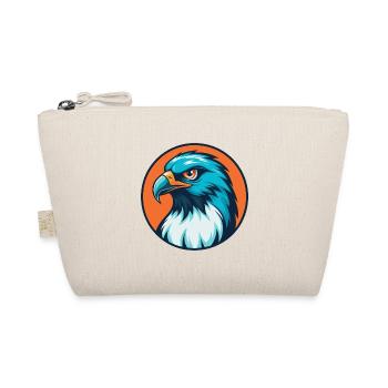 Hawk Cute Kawaii Cartoon Clipart Animal Pet Logo - Organic Pouch - nature - Front