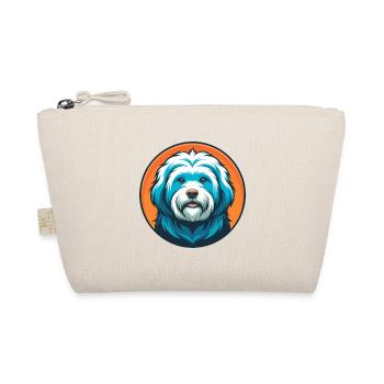 Havaneser Hund Niedliches Kawaii Cartoon Tier Haustier Logo - Bio-Täschchen - Natur - Vorne