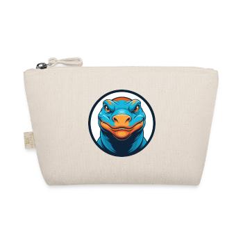 Komodo Dragon Cute Kawaii Cartoon Animal Pet Logo - Organic Pouch - nature - Front