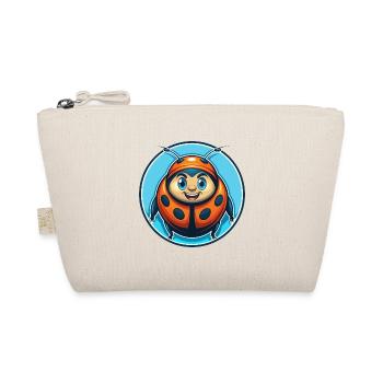 Ladybug Cute Funny Kawaii Cartoon Animal Pet Logo - Organic Pouch - nature - Front
