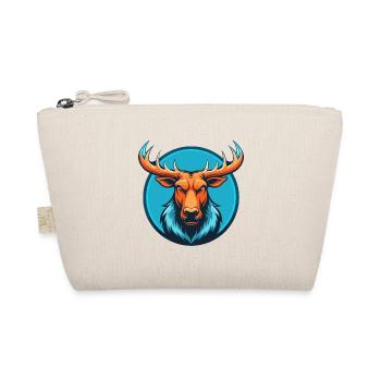 Moose Cute Kawaii Cartoon Clipart Animal Pet Logo - Organic Pouch - nature - Front