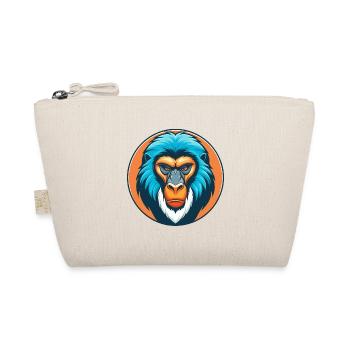 Mandrill Niedliches Kawaii Cartoon Tier Haustier Logo - Bio-Täschchen - Natur - Vorne