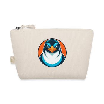 Penguin Cute Funny Kawaii Cartoon Animal Pet Logo - Organic Pouch - nature - Front