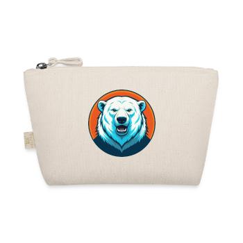 ours polaire mignon Kawaii dessin animé animal de compagnie logo - Trousse biologique - nature - Devant