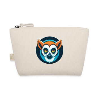 Lemur Cute Kawaii Cartoon Clipart Animal Pet Logo - Organic Pouch - nature - Front