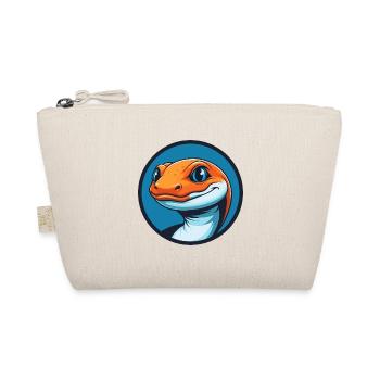 Salamander Cute Kawaii Cartoon Animal Pet Logo - Organic Pouch - nature - Front