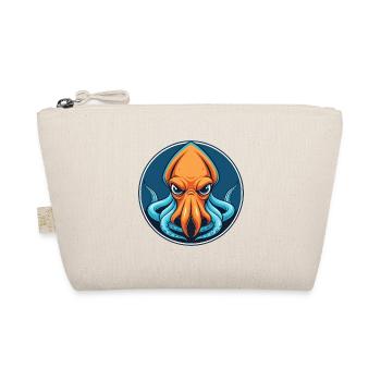 Squid Cute Kawaii Cartoon Clipart Animal Pet Logo - Organic Pouch - nature - Front