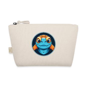 Turtle Cute Kawaii Cartoon Clipart Animal Pet Logo - Organic Pouch - nature - Front