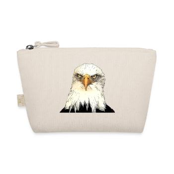 Illustration de tête d’aigle avec un regard intense - Trousse biologique - nature - Devant