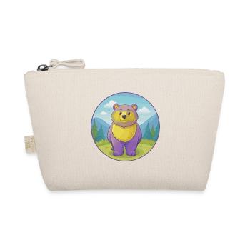 Bear Cute Kawaii Cartoon Clipart Animal Pet - Organic Pouch - nature - Front