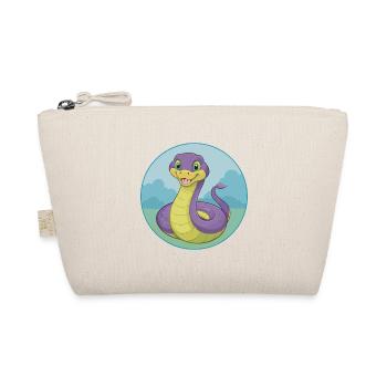 Cobra Cute Kawaii Cartoon Clipart Animal Pet - Organic Pouch - nature - Front