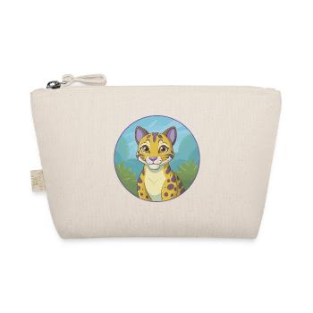 Ocelot Cute Kawaii Cartoon Clipart Animal Pet - Organic Pouch - nature - Front