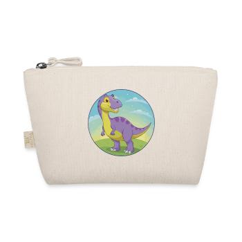 Dinosaur Cute Kawaii Cartoon Clipart Animal Pet - Organic Pouch - nature - Front