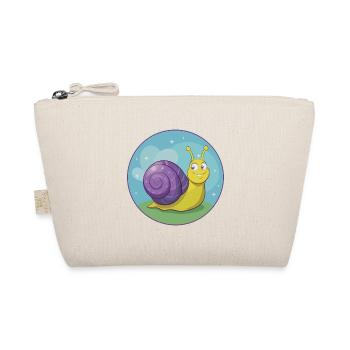Snail Cute Kawaii Cartoon Clipart Animal Pet - Organic Pouch - nature - Front