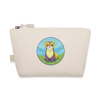 Ferret Cute Kawaii Cartoon Clipart Animal Pet - Organic Pouch - nature - Front