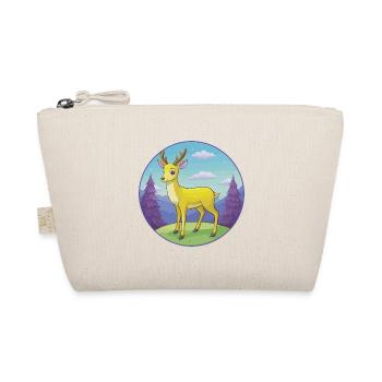Deer Cute Kawaii Cartoon Clipart Animal Pet - Organic Pouch - nature - Front