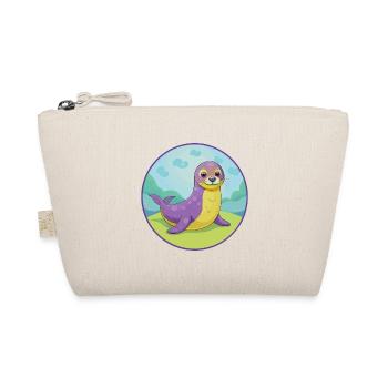 Seal Cute Kawaii Cartoon Clipart Animal Pet - Organic Pouch - nature - Front