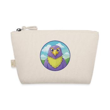 Hawk Cute Kawaii Cartoon Clipart Animal Pet - Organic Pouch - nature - Front