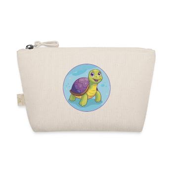 Turtle Cute Kawaii Cartoon Clipart Animal Pet - Organic Pouch - nature - Front