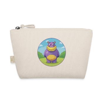 Hippo Cute Kawaii Cartoon Clipart Animal Pet - Organic Pouch - nature - Front