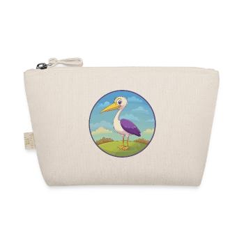 Storch Niedlich Kawaii Cartoon Clipart Tier Haustier - Bio-Täschchen - Natur - Vorne