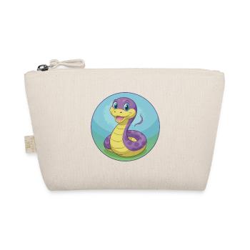 Snake Cute Kawaii Cartoon Clipart Animal Pet - Organic Pouch - nature - Front