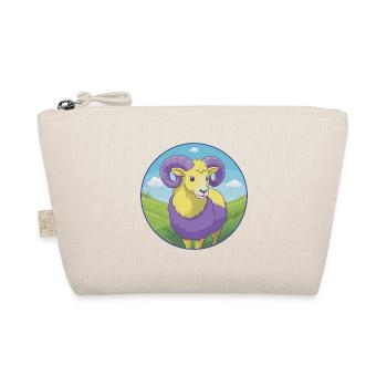 Ram Cute Kawaii Cartoon Clipart Animal Pet - Organic Pouch - nature - Front
