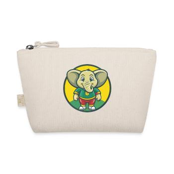 Elefant Niedlich Kawaii Cartoon Clipart Haustier Tier - Bio-Täschchen - Natur - Vorne