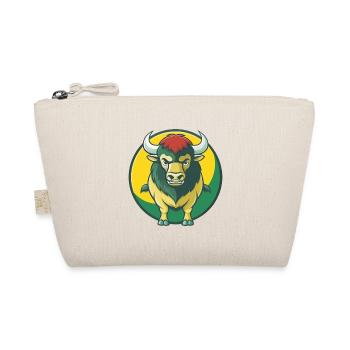 Bison Cute Kawaii Cartoon Clipart Pet Animal - Organic Pouch - nature - Front