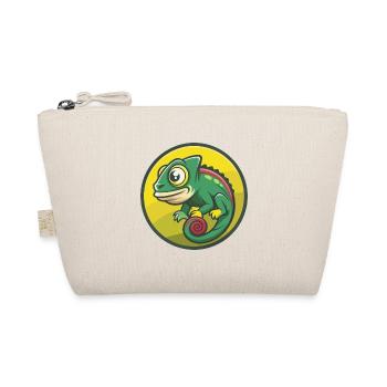 Chameleon Cute Kawaii Cartoon Clipart Pet Animal - Organic Pouch - nature - Front