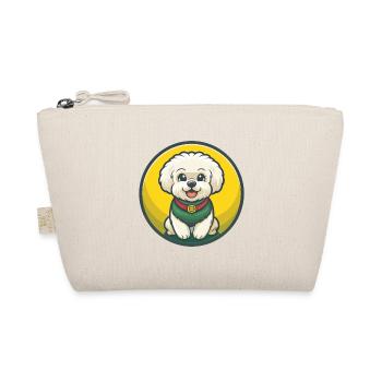 Bichon frisé chien mignon drôle Kawaii dessin animé Animal - Trousse biologique - nature - Devant