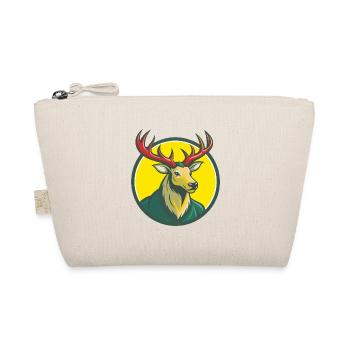 Elk Cute Kawaii Cartoon Clipart Pet Animal - Organic Pouch - nature - Front