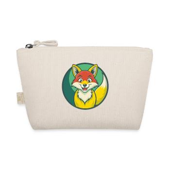 Fuchs süße Kawaii Cartoon Clipart Haustier Tier - Bio-Täschchen - Natur - Vorne