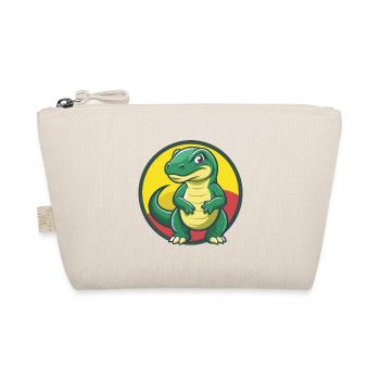 Komodo Dragon Cute Kawaii Cartoon Clipart Animal - Organic Pouch - nature - Front